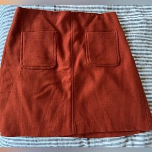 Madewell wool blend skirt, size 0